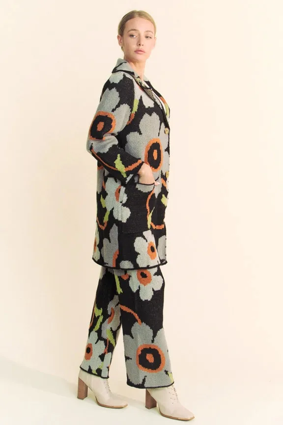 17485 Floral Knit Cardigan