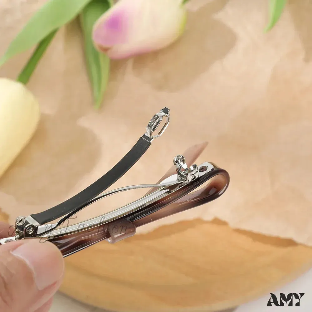 Acrylic Christmas Hair Accessory - Chic Plain Color