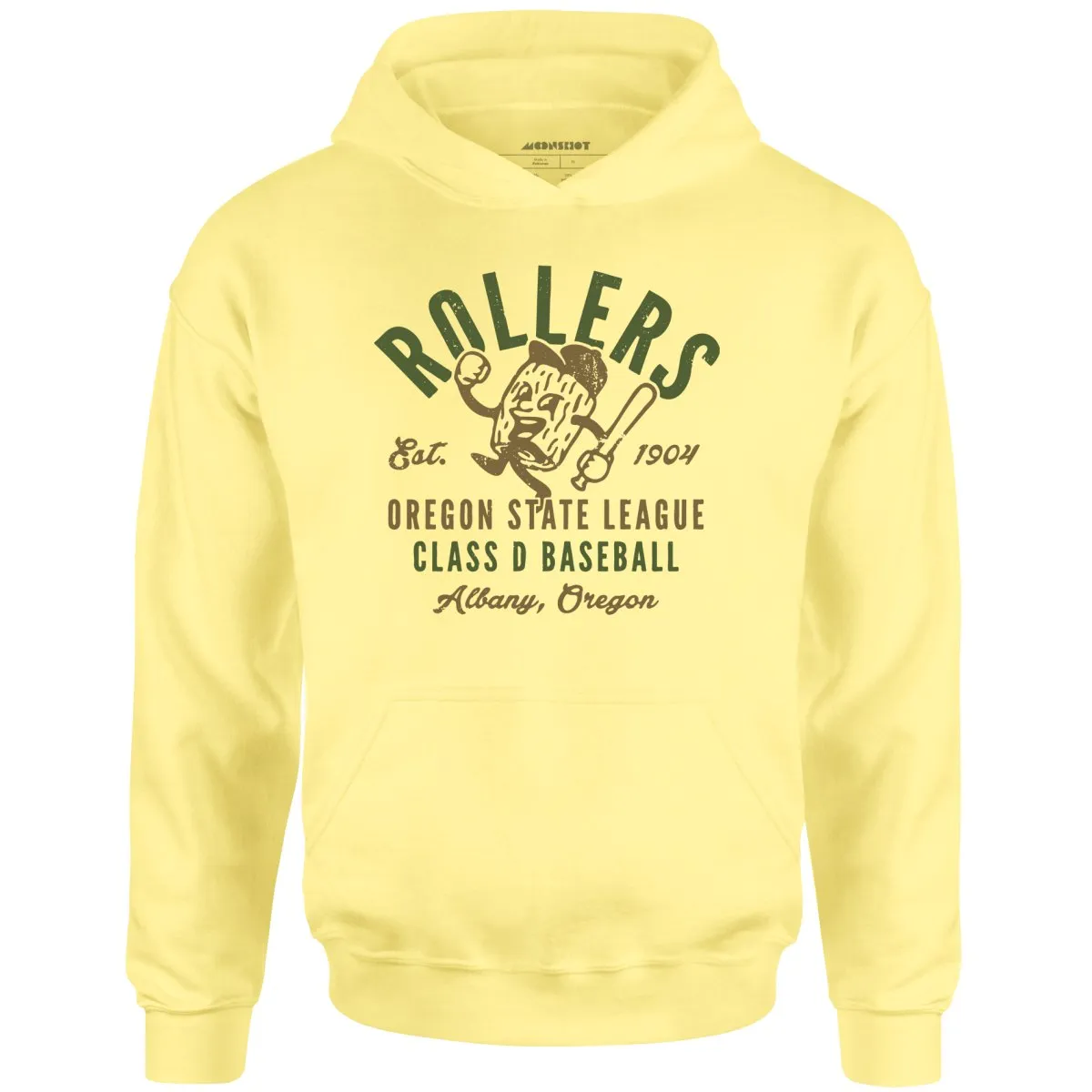Albany Rollers - Oregon - Vintage Defunct Baseball Teams - Unisex Hoodie