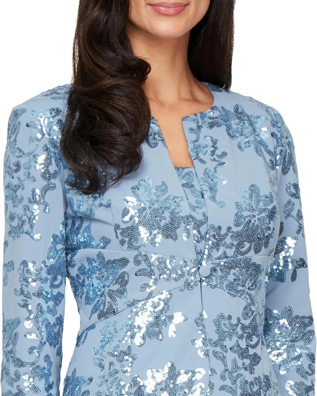 Alex Evenings Women's Tea Length Jacket Dress, Perfect for Weddings, Formal Events (Petite and Regular Sizes)