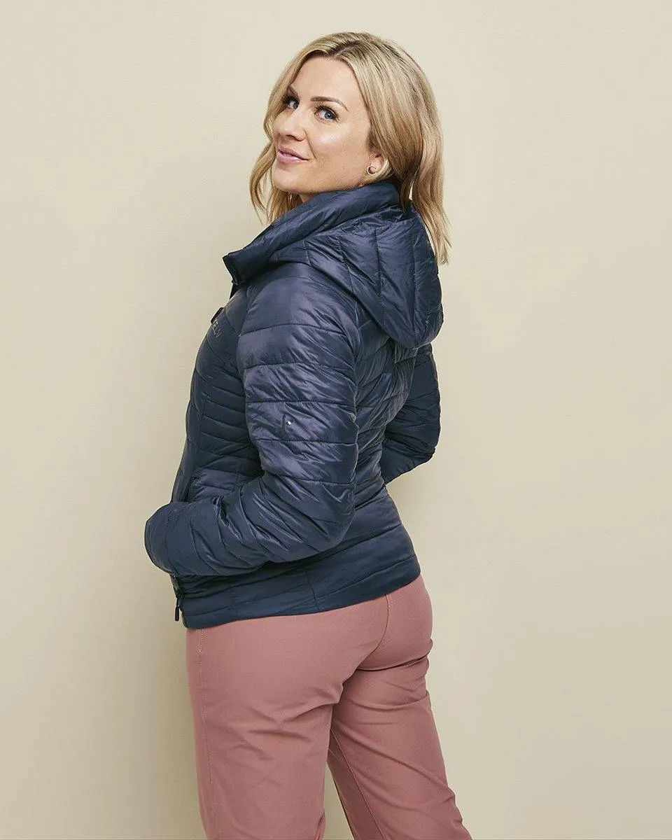 Aura Womens Heated Jacket Blue by Kelvin Coats