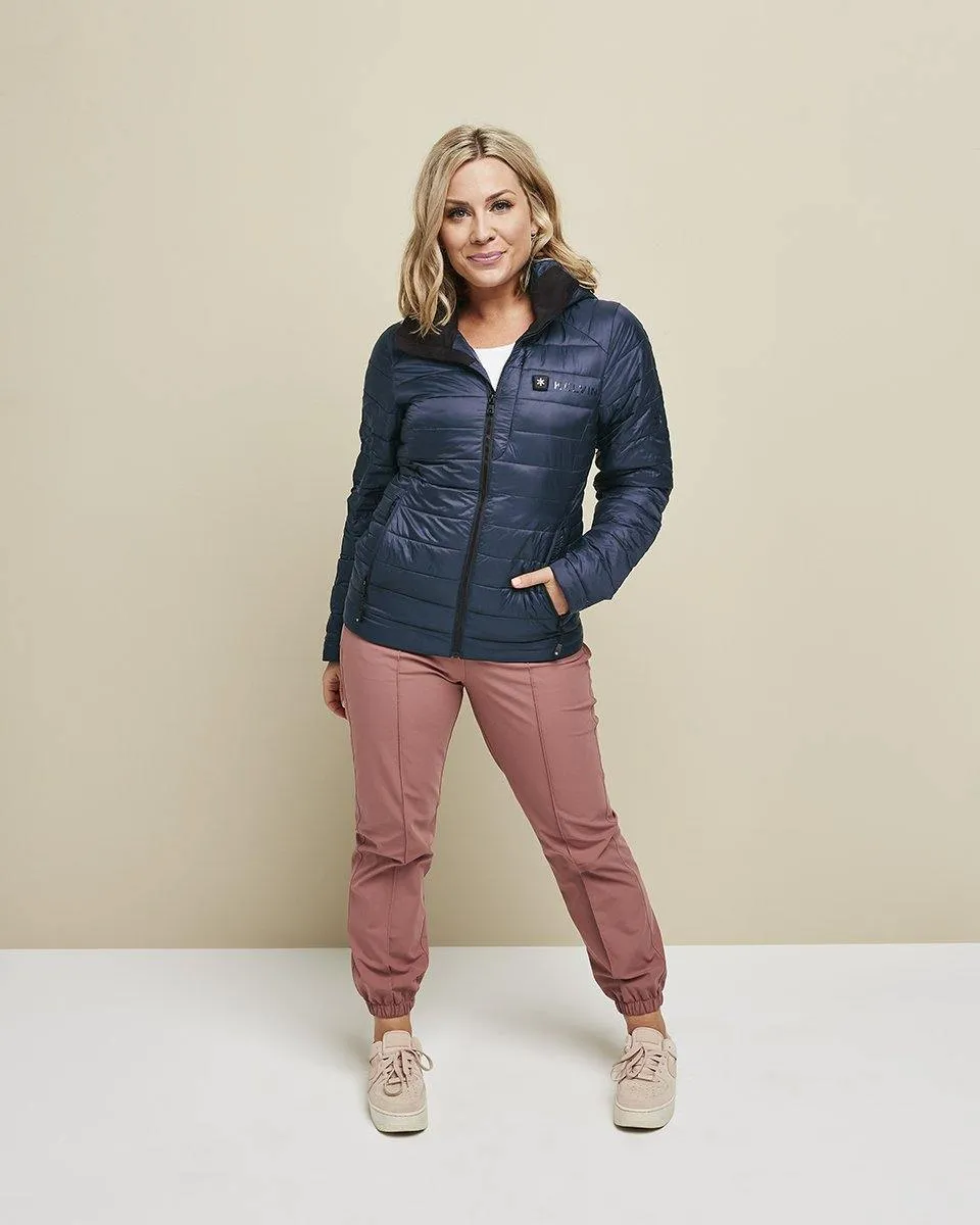 Aura Womens Heated Jacket Blue by Kelvin Coats