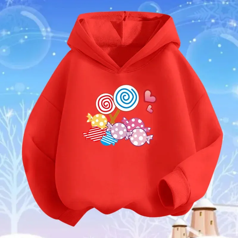 Baby Girl Lollipop Butterfly Unicorn Hoodies