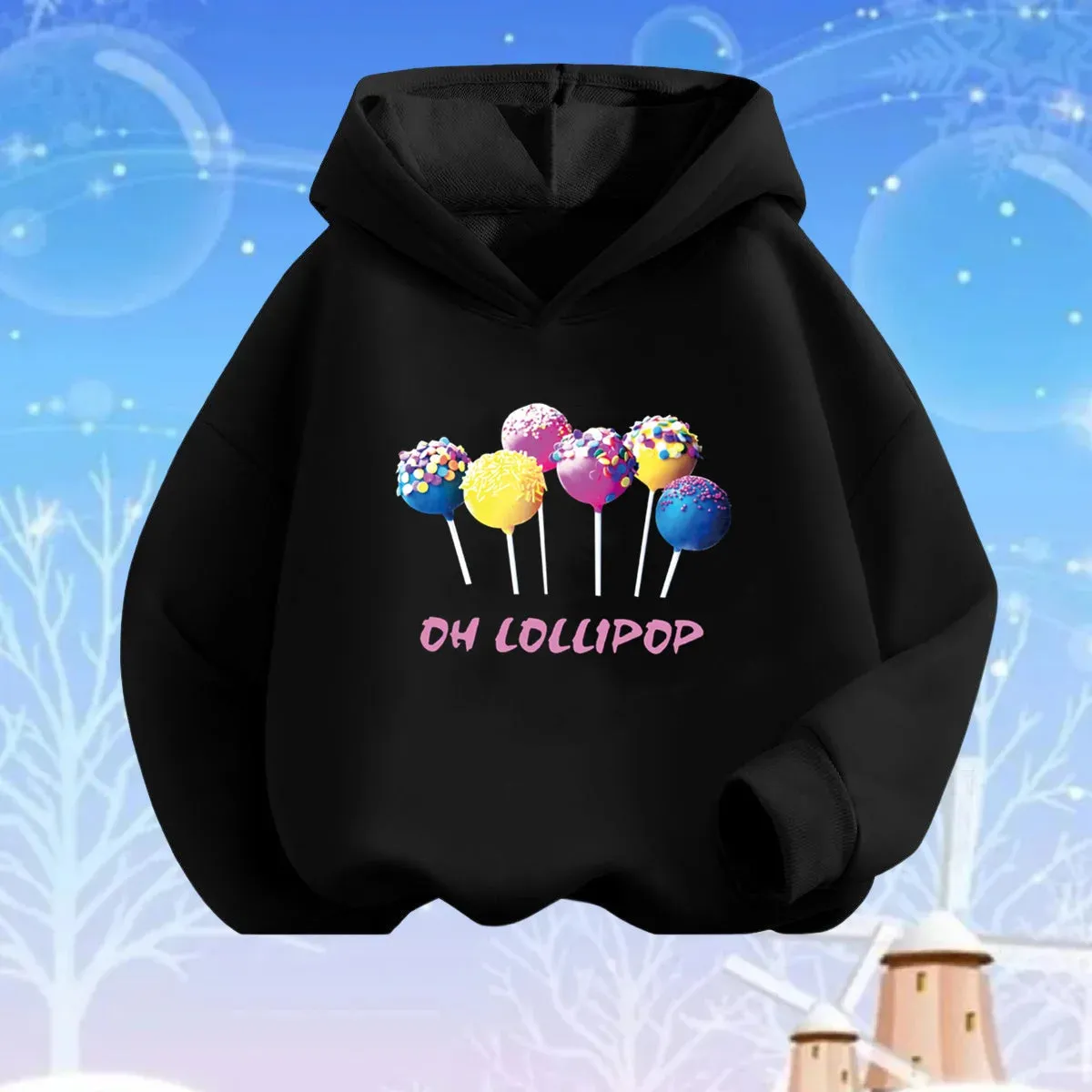 Baby Girl Lollipop Butterfly Unicorn Hoodies