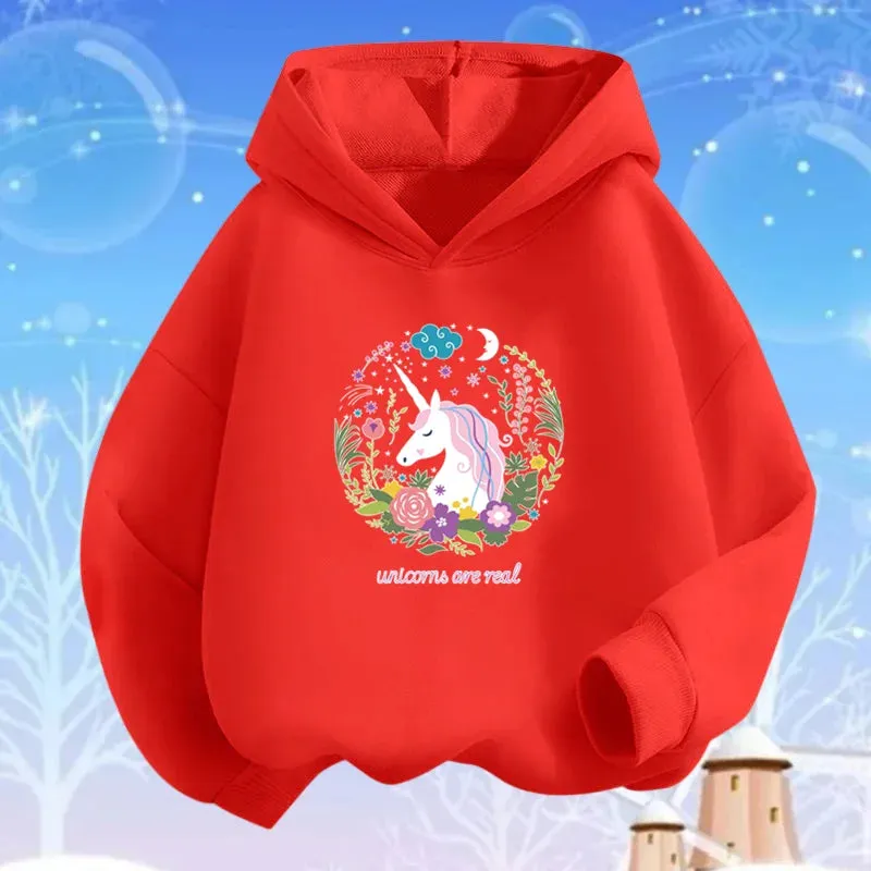 Baby Girl Lollipop Butterfly Unicorn Hoodies