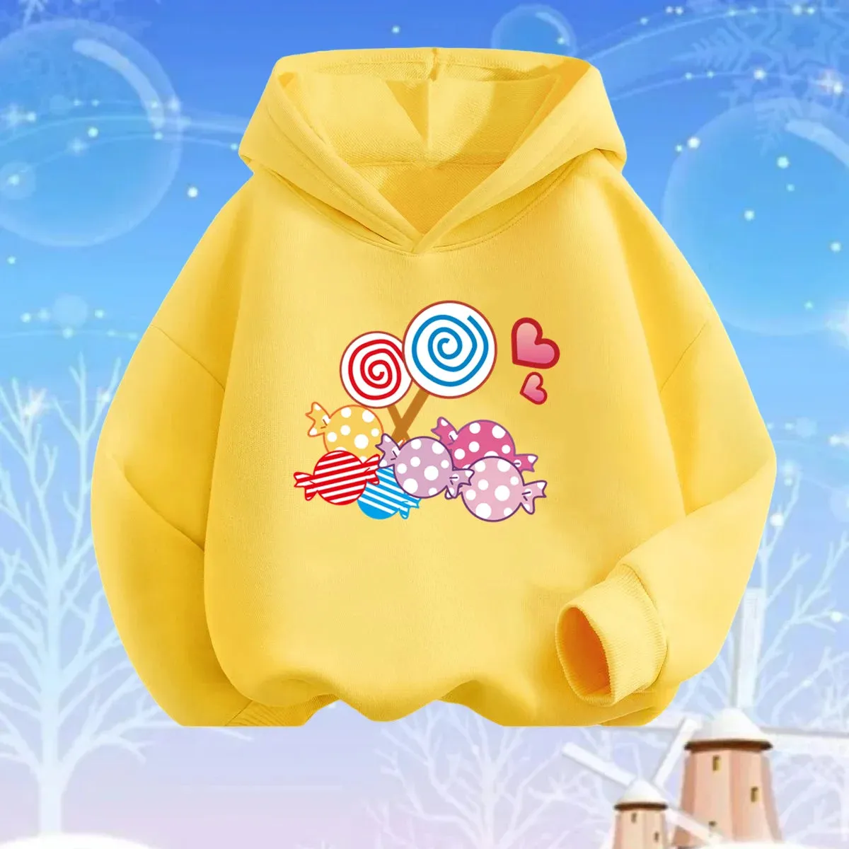 Baby Girl Lollipop Butterfly Unicorn Hoodies
