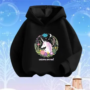 Baby Girl Lollipop Butterfly Unicorn Hoodies