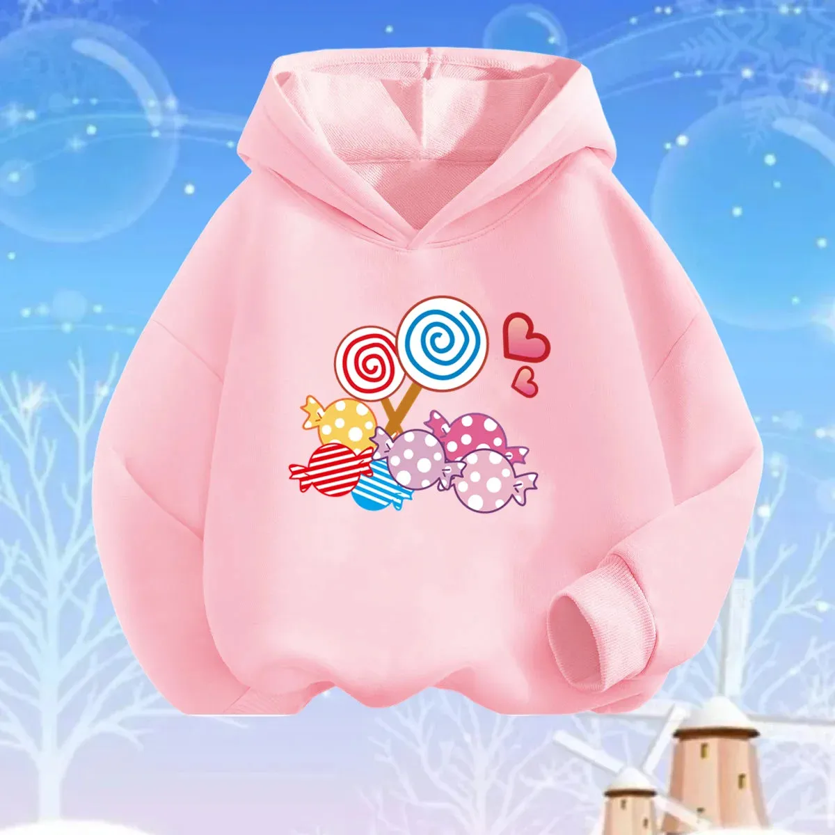 Baby Girl Lollipop Butterfly Unicorn Hoodies