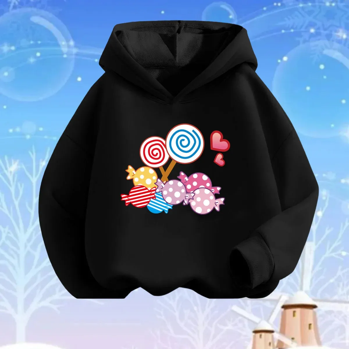 Baby Girl Lollipop Butterfly Unicorn Hoodies