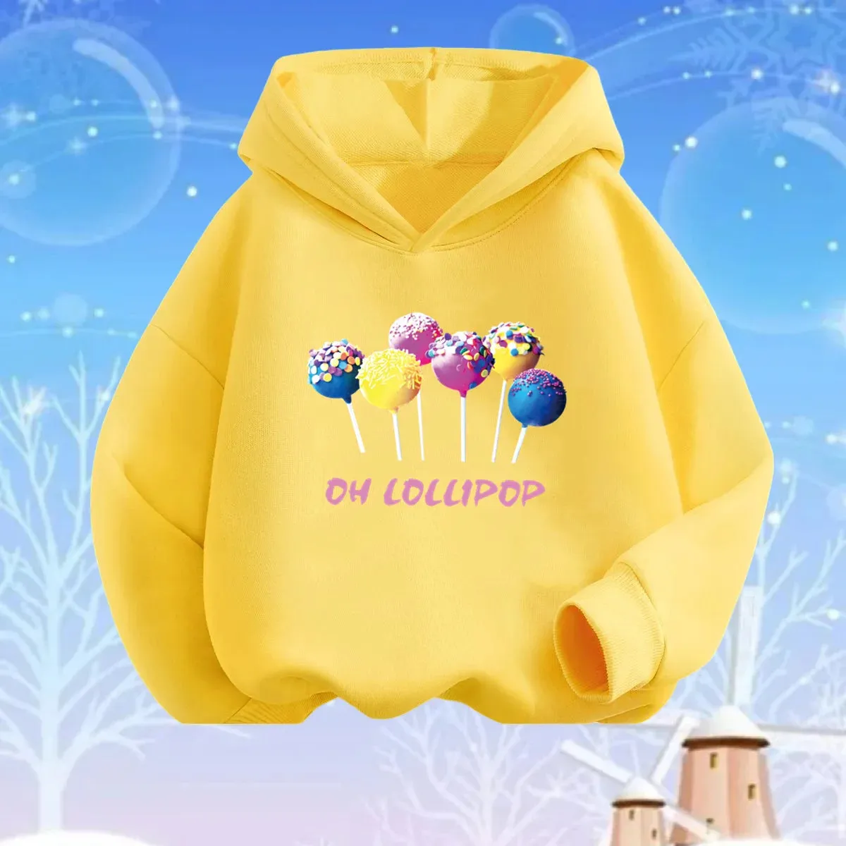 Baby Girl Lollipop Butterfly Unicorn Hoodies