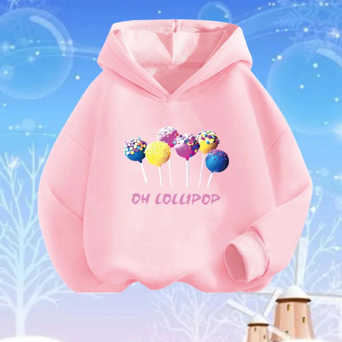 Baby Girl Lollipop Butterfly Unicorn Hoodies
