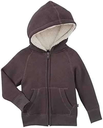 Bamboo Zip Front Hoodies with Sherpa-Lining