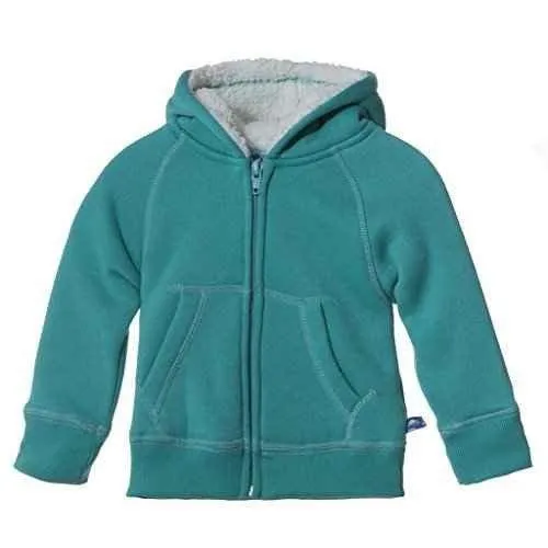 Bamboo Zip Front Hoodies with Sherpa-Lining