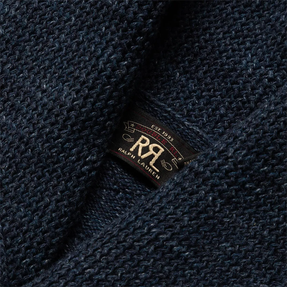 CABLE-KNIT SHAWL-COLLAR CARDIGAN