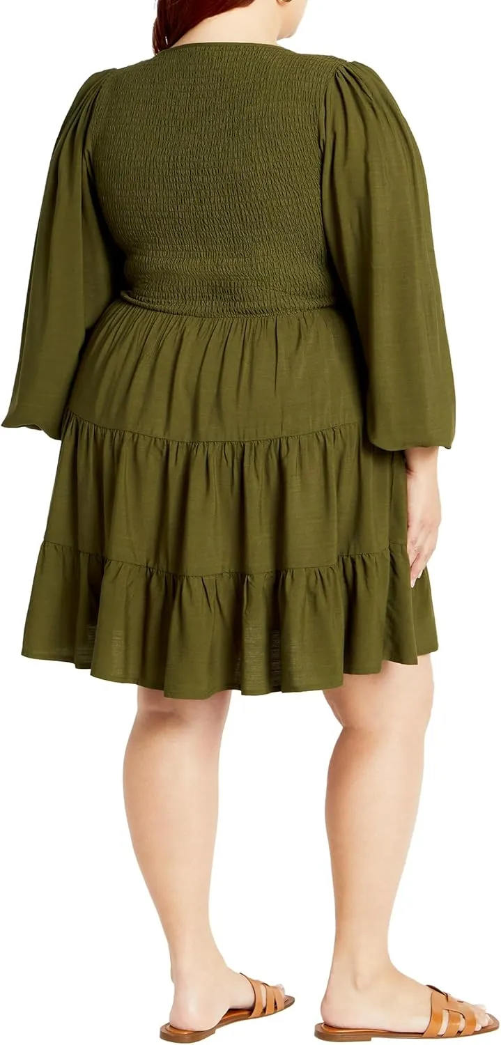 City Chic Women's Plus Size Dress-Jemma Mini