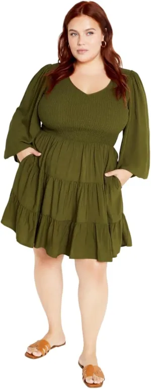 City Chic Women's Plus Size Dress-Jemma Mini