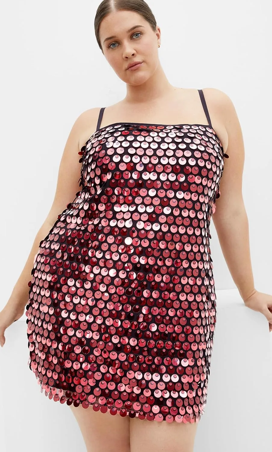 City Chic Women's Plus Size Dress-Mini Disco