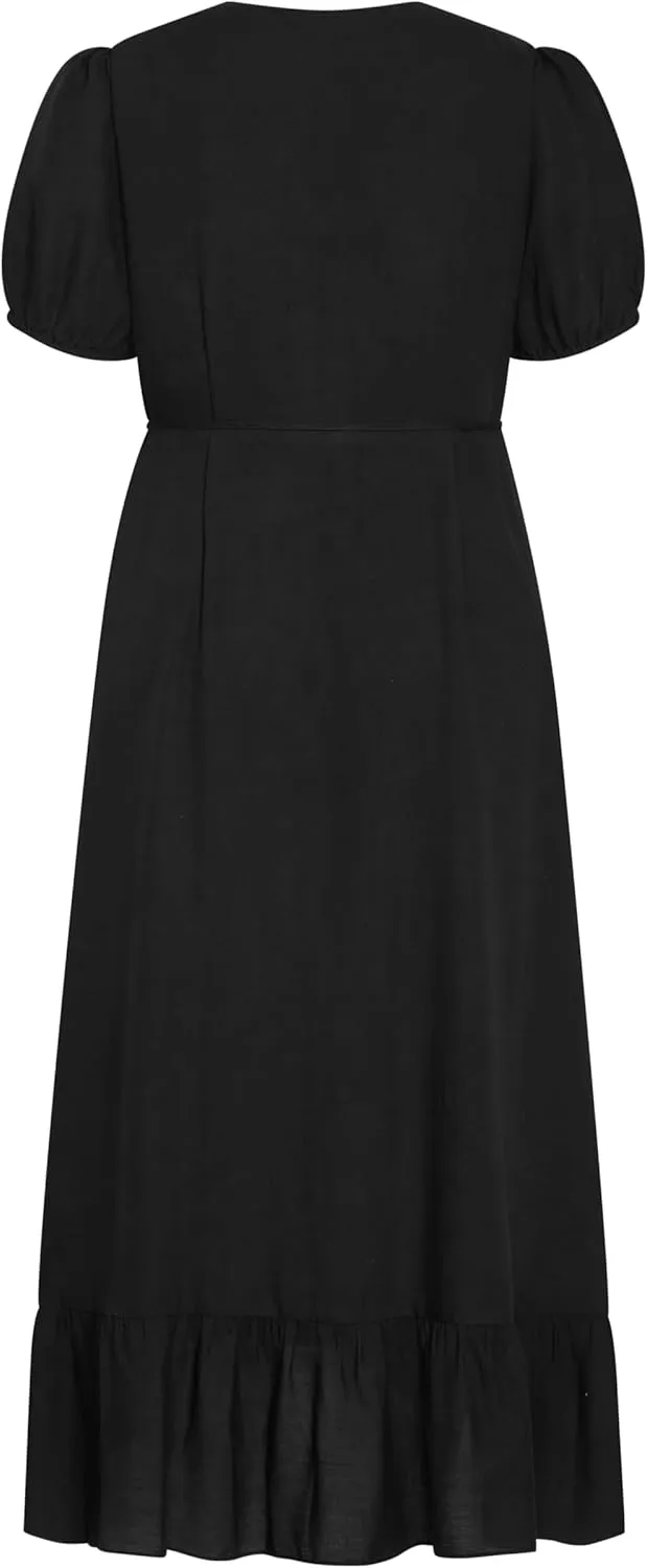 City Chic Women's Plus Size Dress - Sarina Wrap Midi