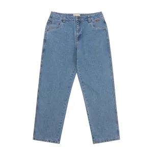 Classic Relaxed Denim Pants - Blue Washed