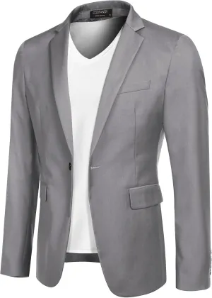 COOFANDY Mens Sport Coat Casual Blazer One Button Business Suit Jacket