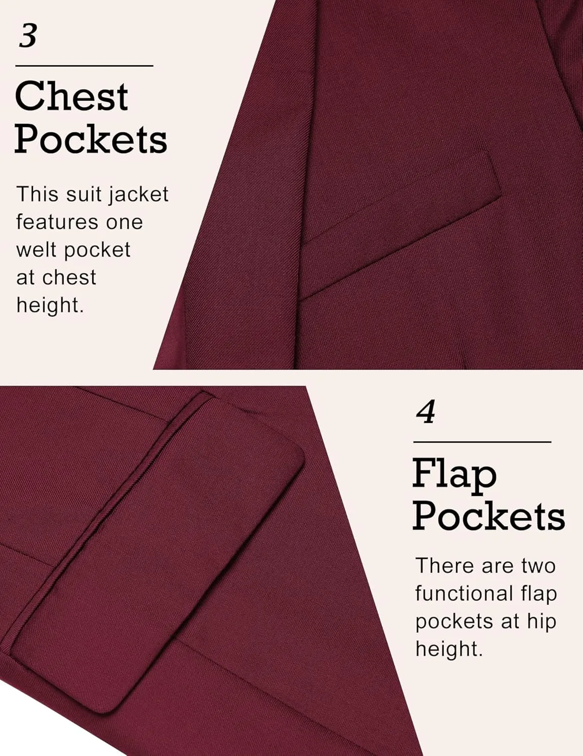 COOFANDY Mens Sport Coat Casual Blazer One Button Business Suit Jacket