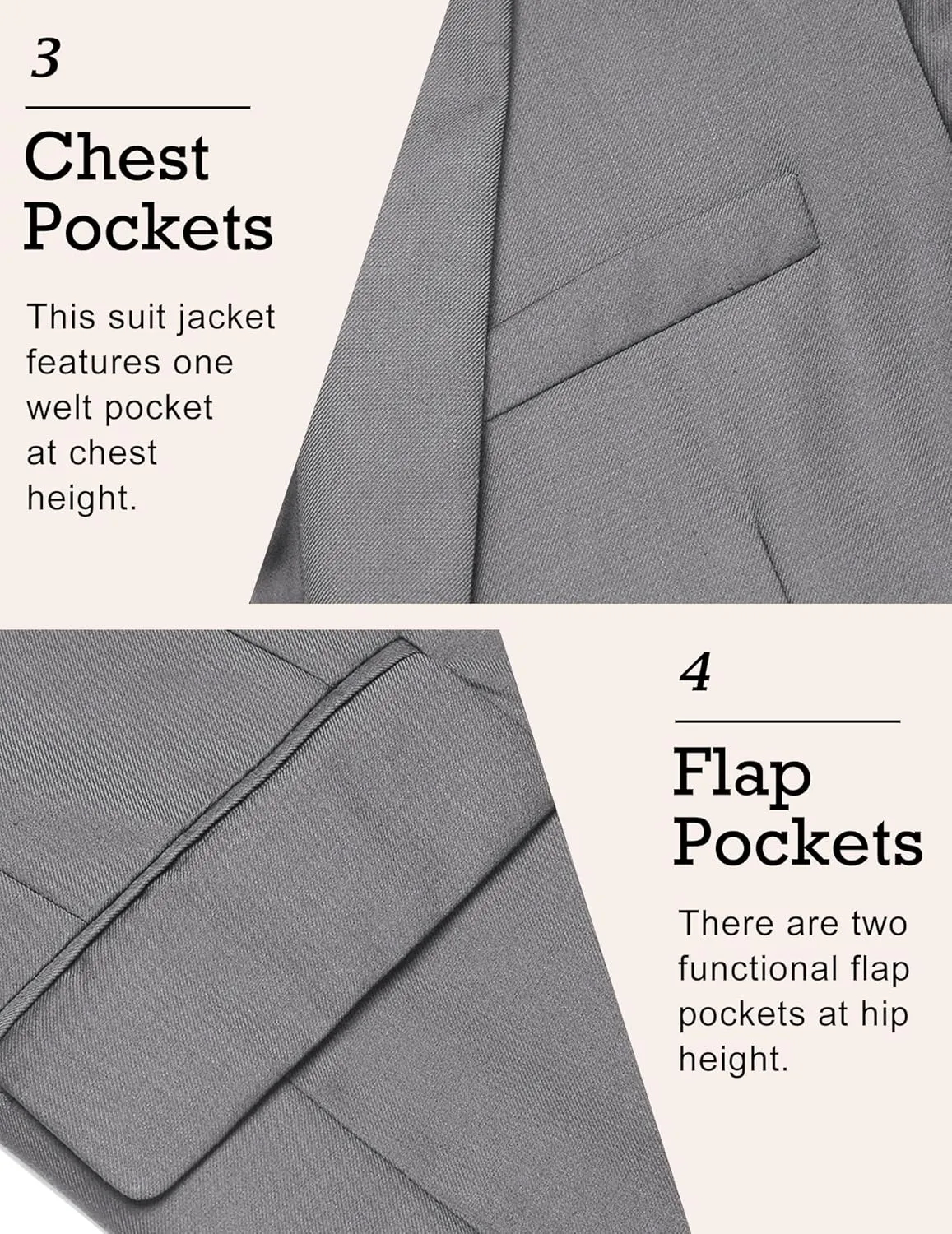 COOFANDY Mens Sport Coat Casual Blazer One Button Business Suit Jacket