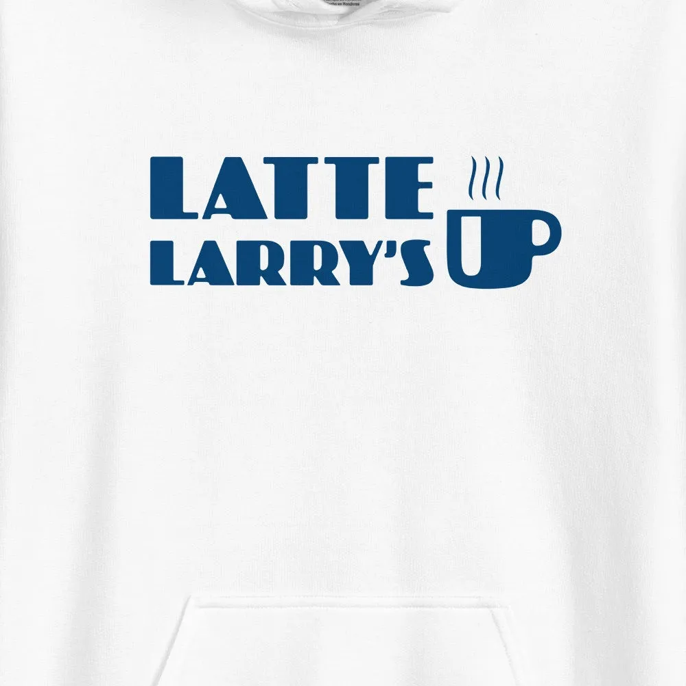 Curb Your Enthusiasm Latte Larry's Blue Logo Hoodie