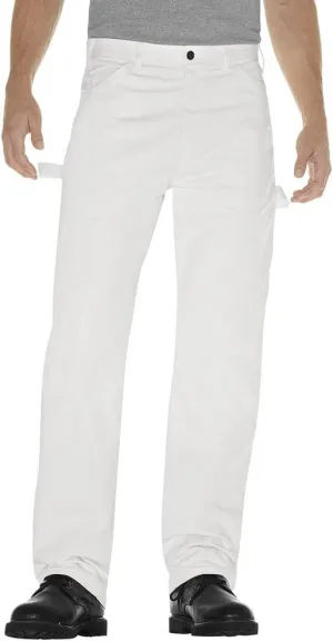 Dickies Industrial Wear 1953 34W by 36L Men's Relaxed Fit Cotton Utility Painters Pants, White