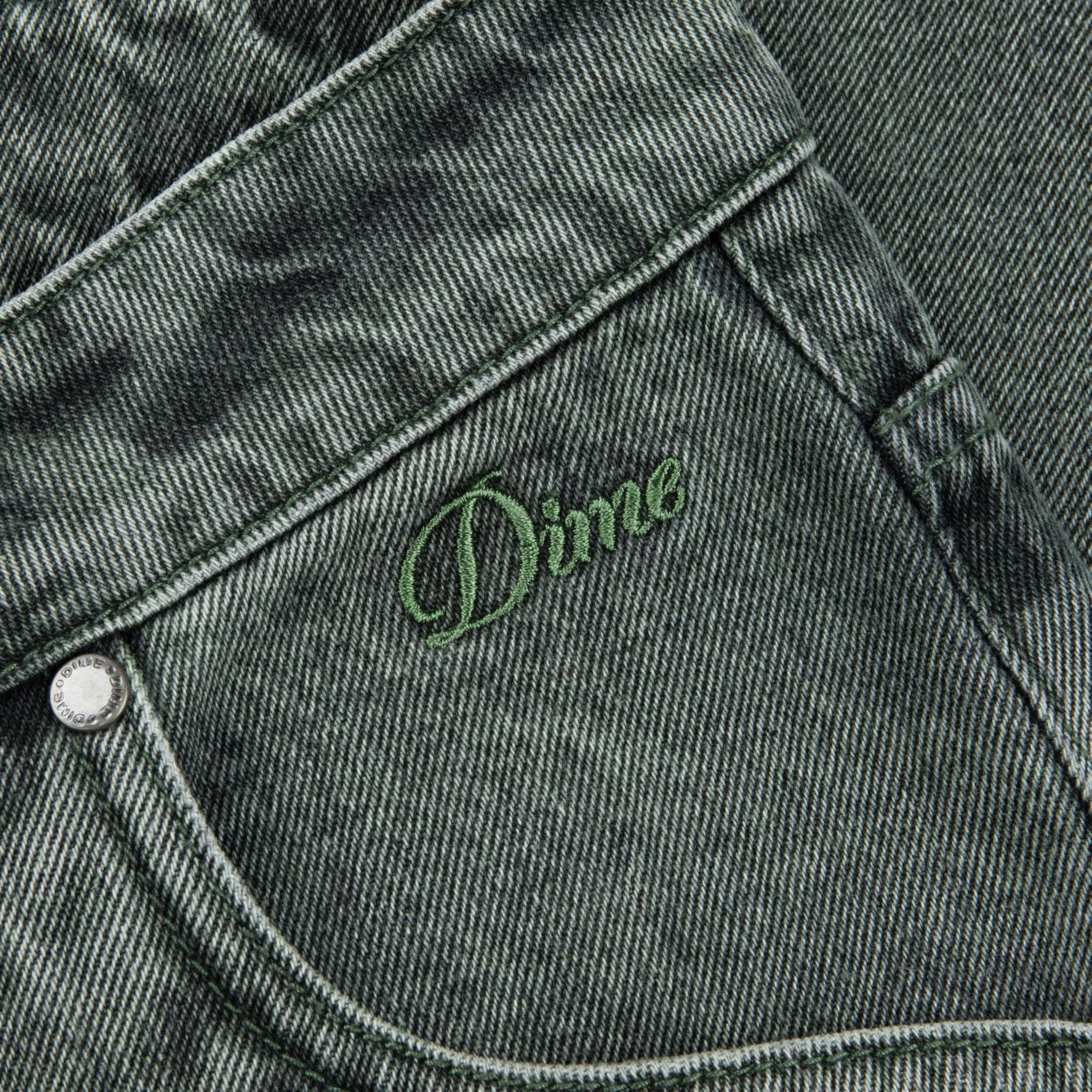 Dime Classic Relaxed Denim Pants - Faded Green