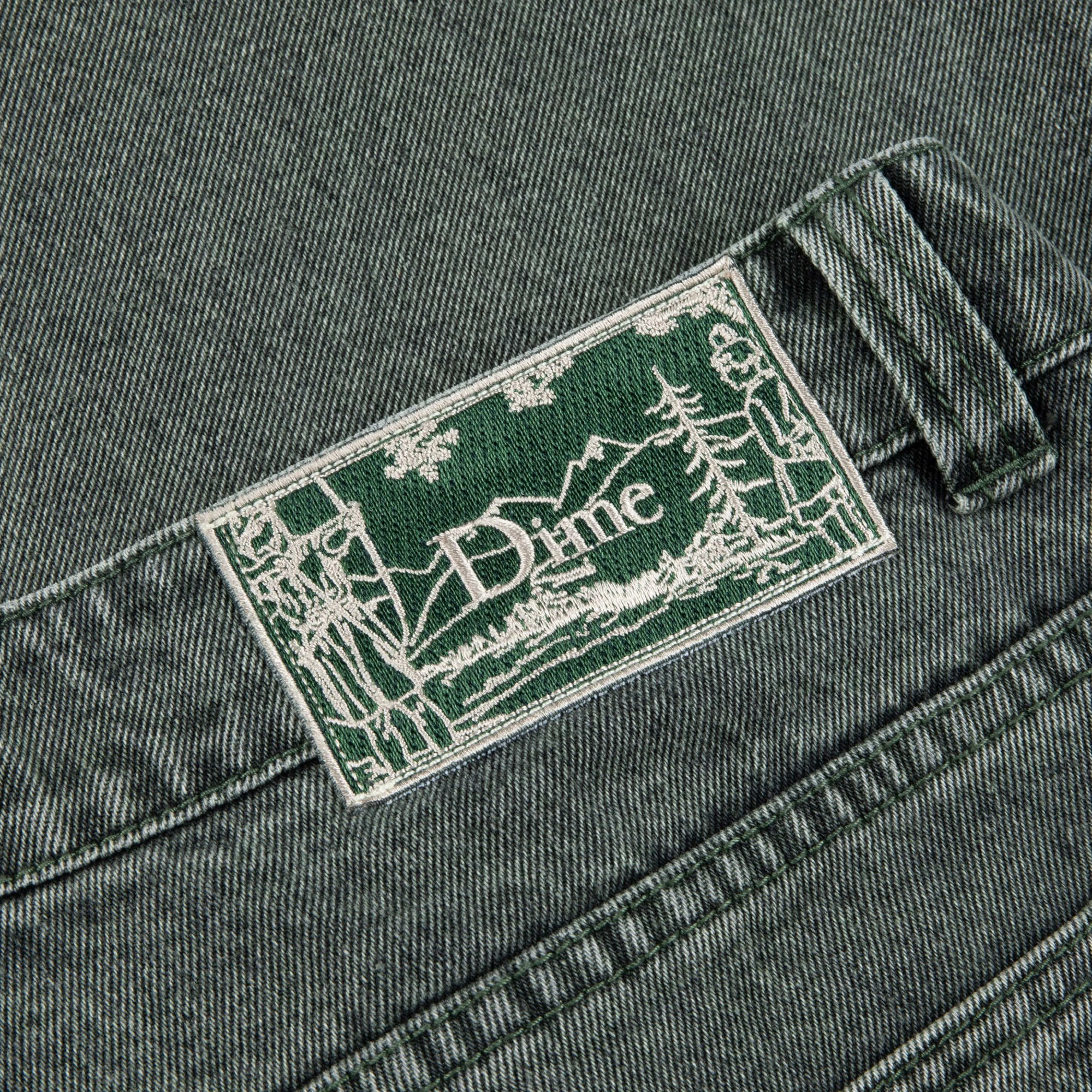 Dime Classic Relaxed Denim Pants - Faded Green