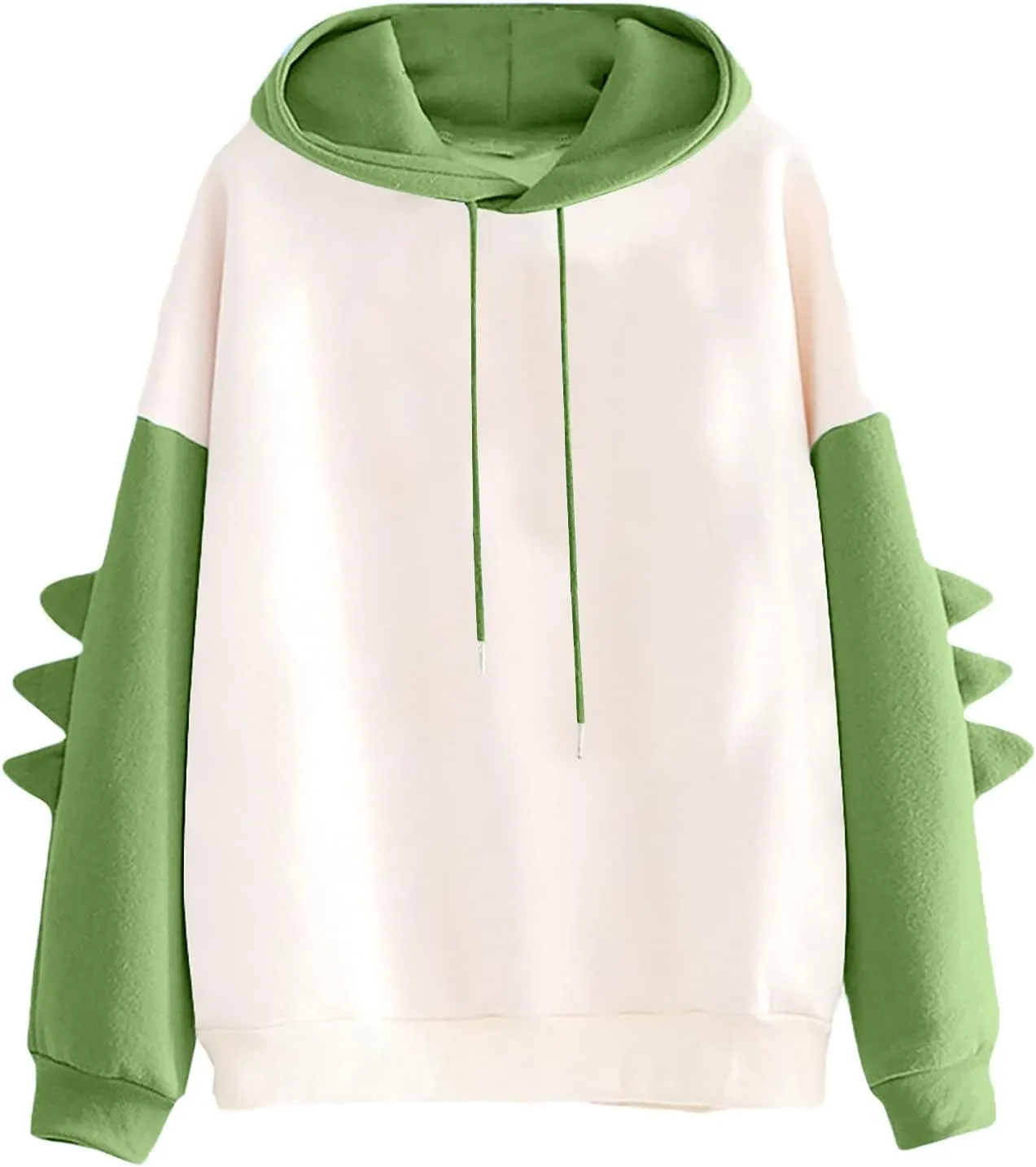 Dino Hoodies for Women Teen Girls Cute Kawaii Dinosaur Pullover Tops Long Sleeve Hooded Sweatshirt