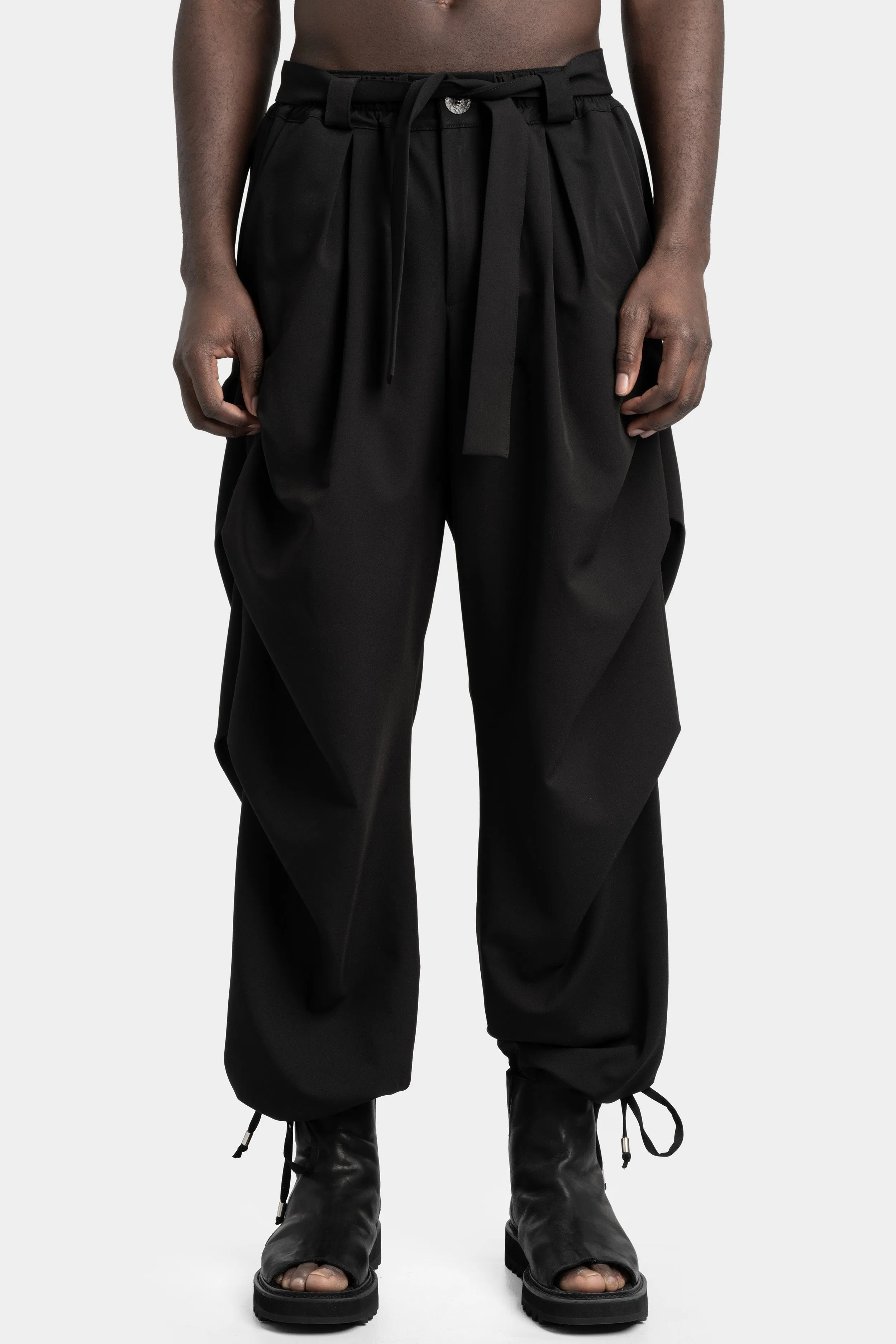 Draped trousers