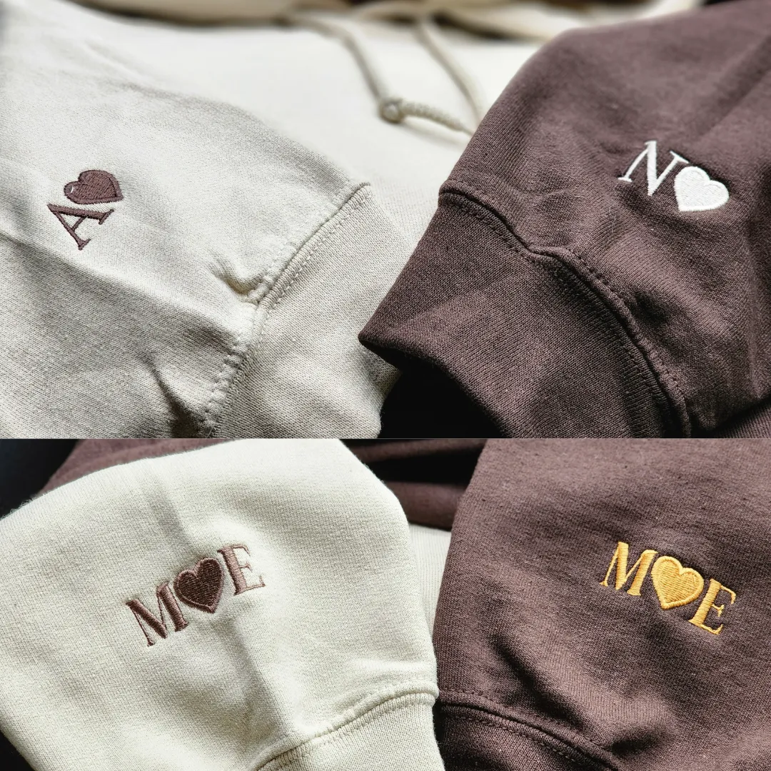 Duck Sweatshirt or Hoodie Matching, Custom Embroidered Valentines Gifts For Boyfriend Girlfriend