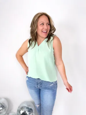 Effortless Sleeveless Top in Sage