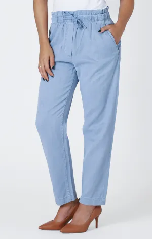 Elastic Waist Jogger | Denim Wash