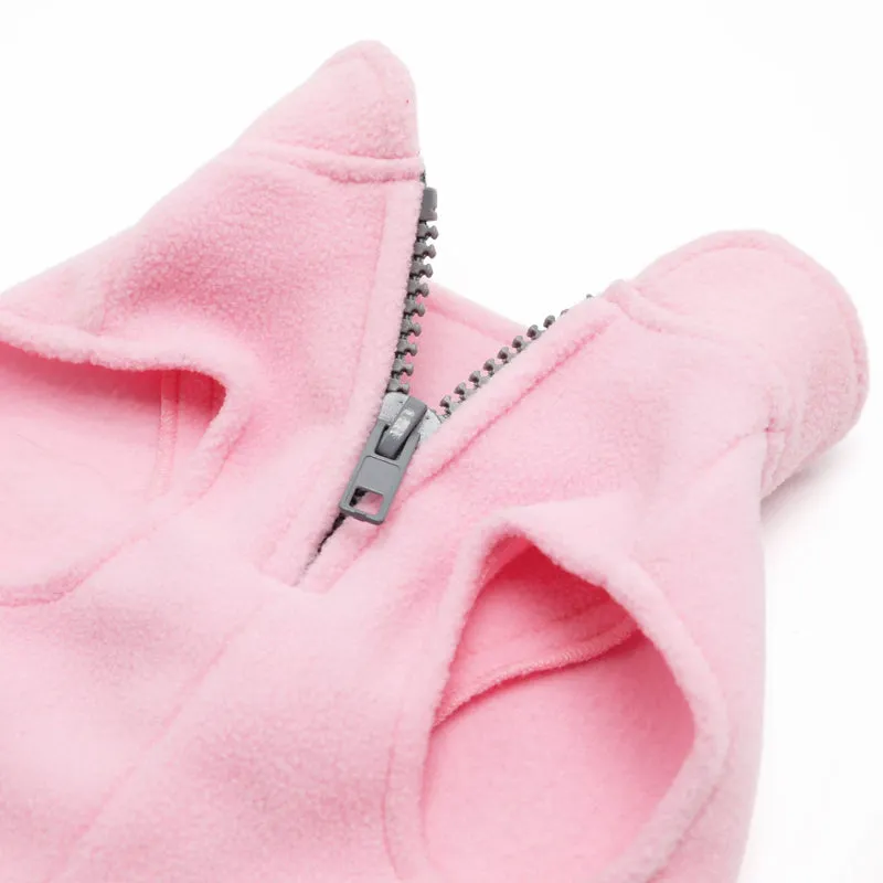 ESSENTIAL FLEECE DOG COAT VEST - PINK