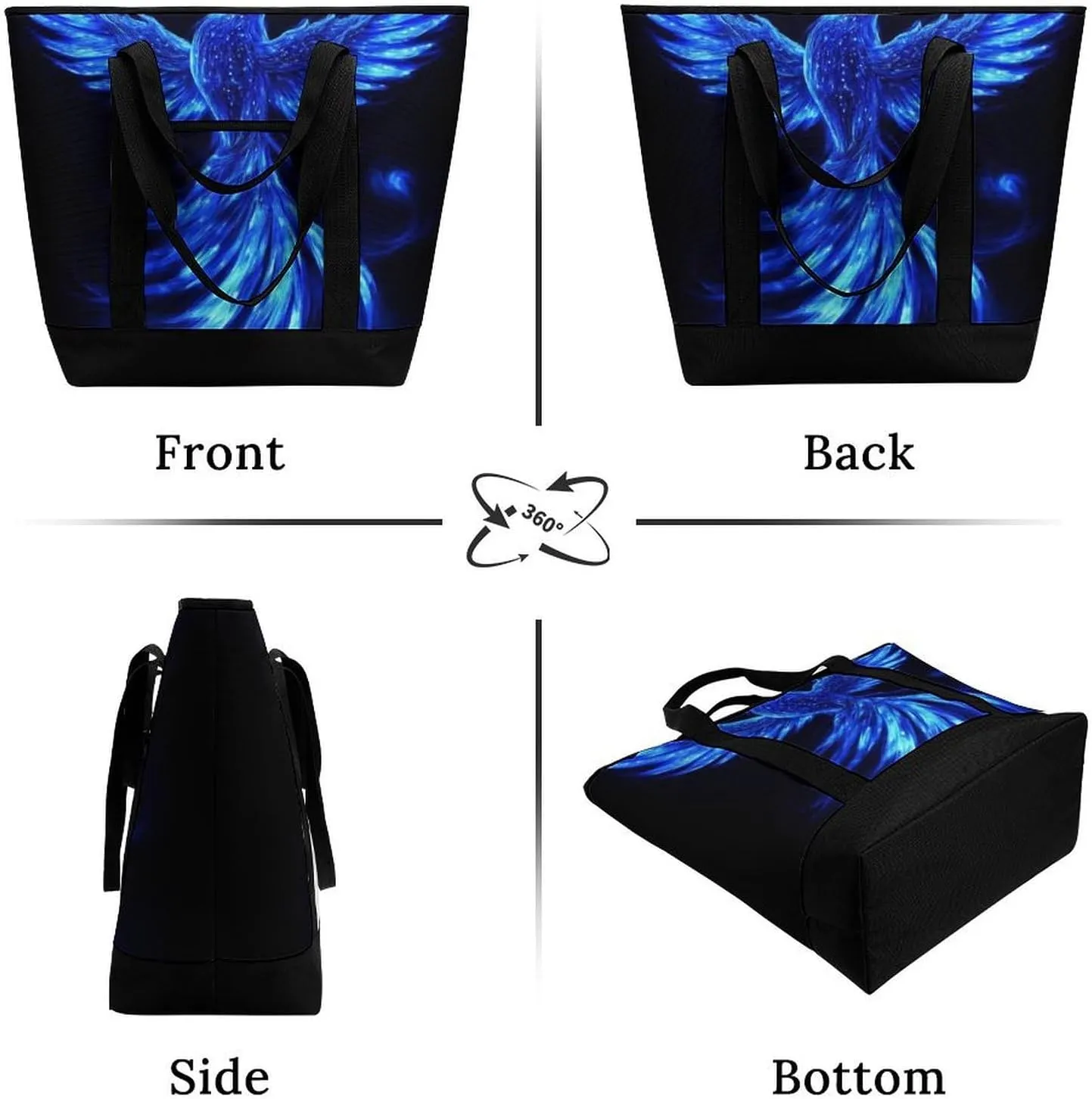 Fashionable Commuter Tote Bag Large Insulated Work Handbag