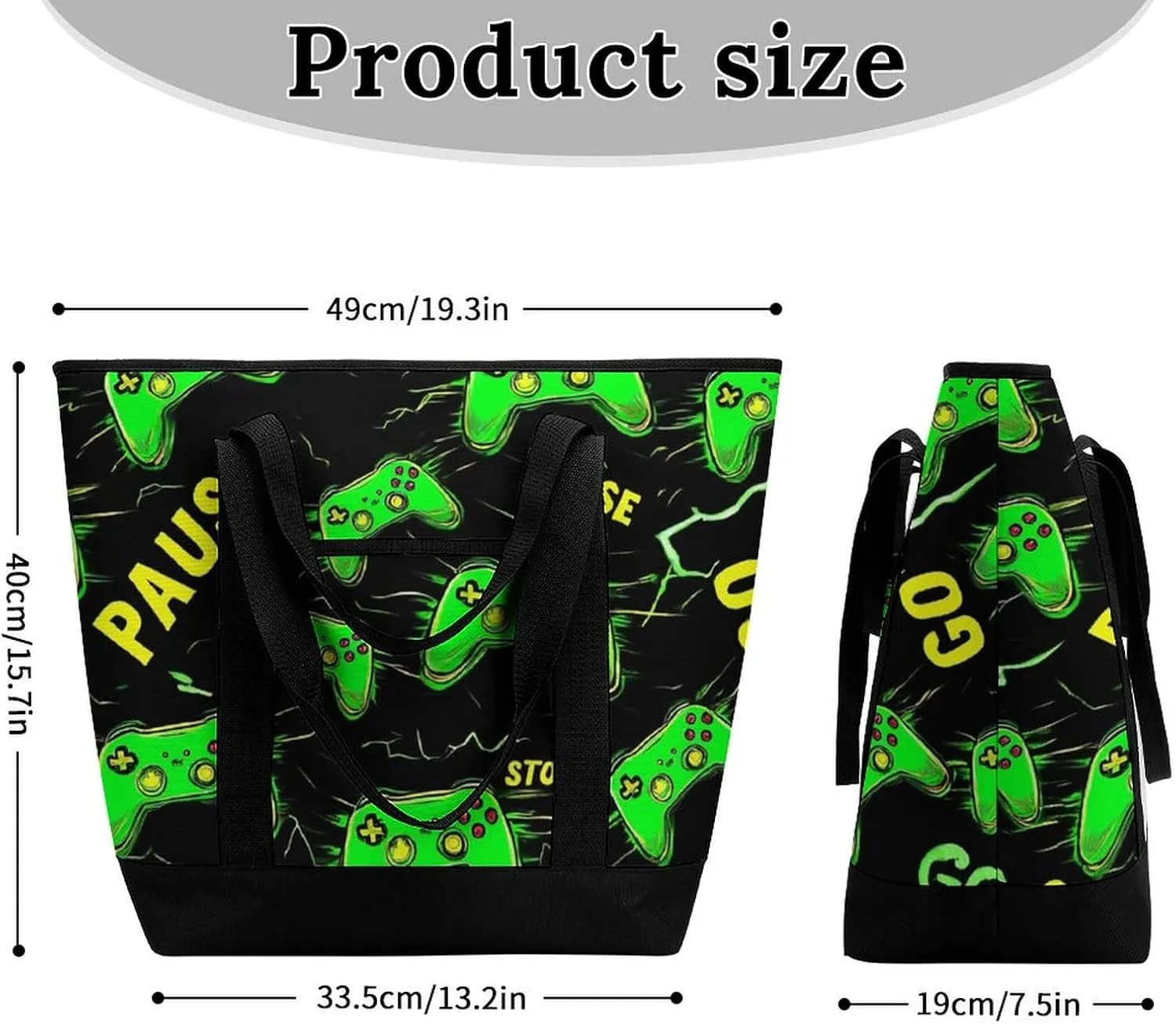 Fashionable Commuter Tote Bag Large Insulated Work Handbag