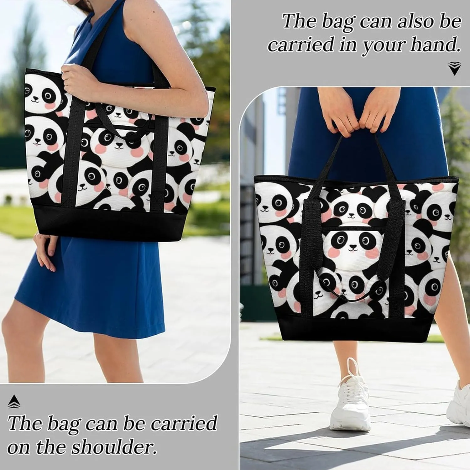 Fashionable Commuter Tote Bag Large Insulated Work Handbag