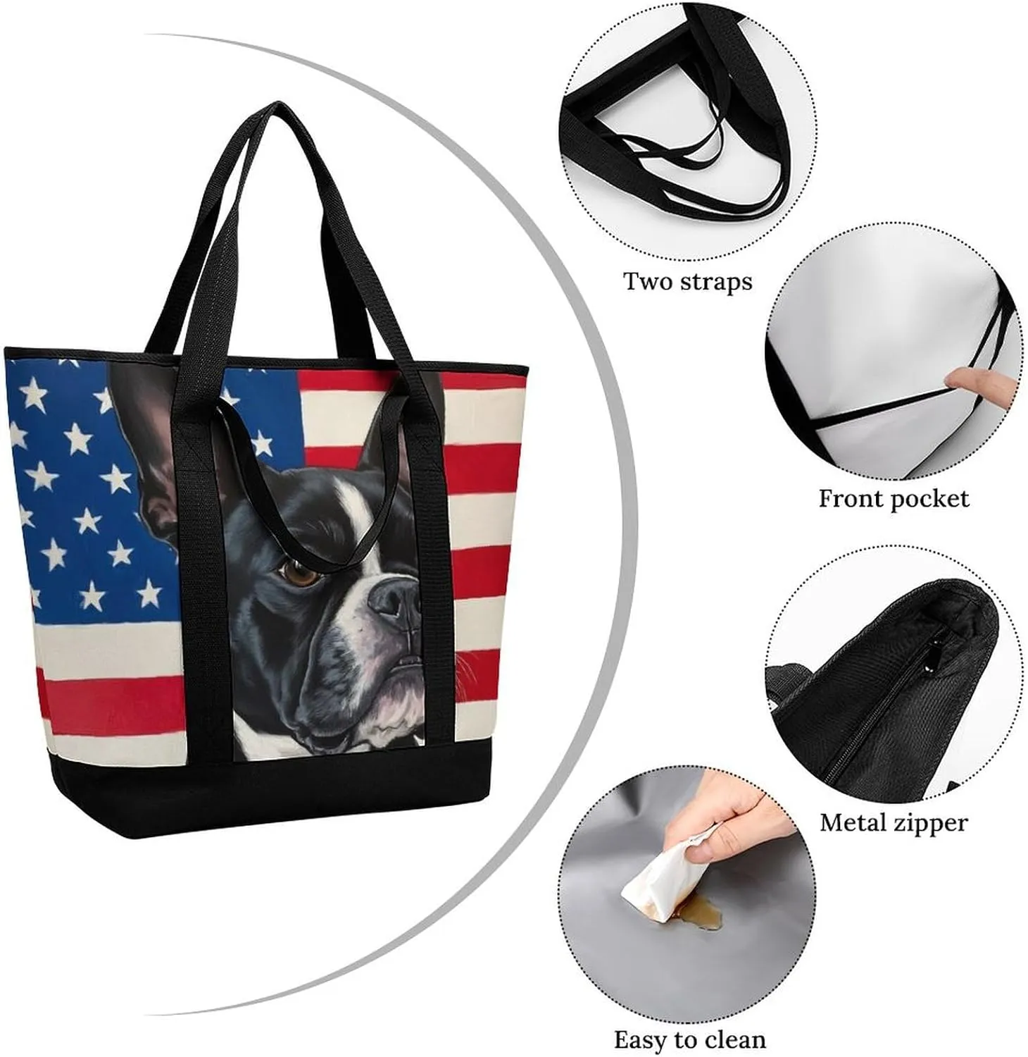 Fashionable Commuter Tote Bag Large Insulated Work Handbag