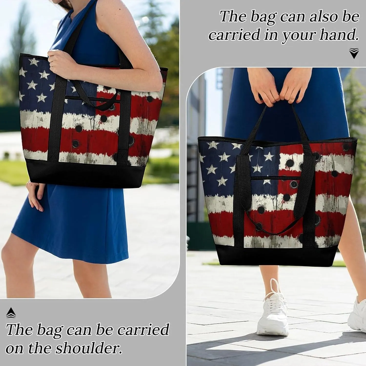 Fashionable Commuter Tote Bag Large Insulated Work Handbag