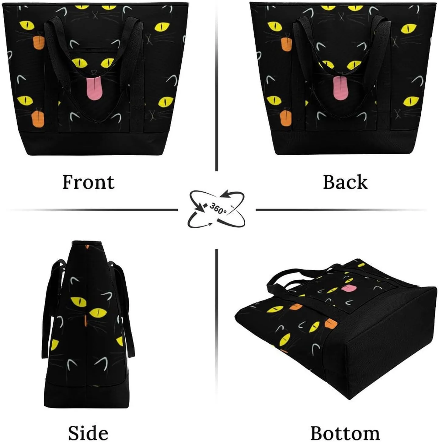 Fashionable Commuter Tote Bag Large Insulated Work Handbag
