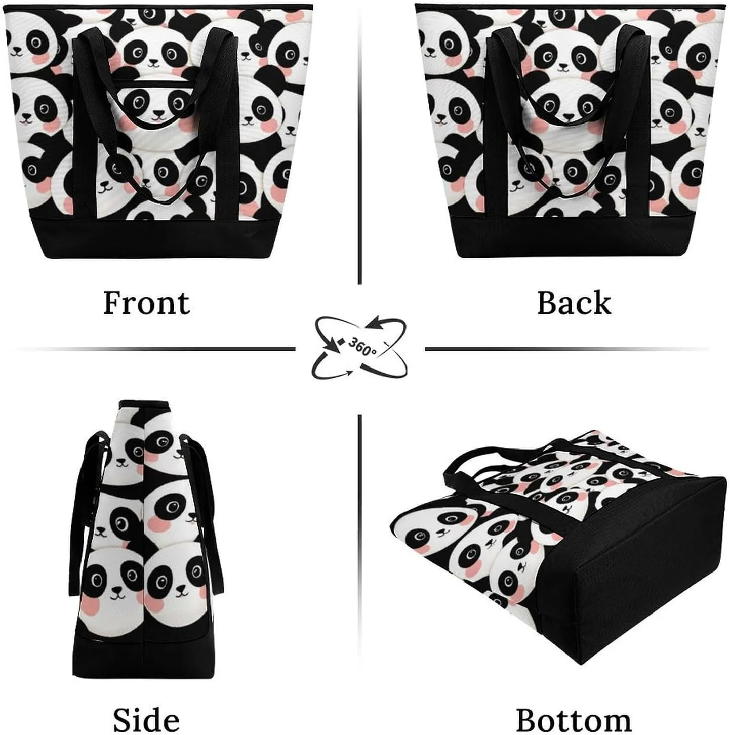 Fashionable Commuter Tote Bag Large Insulated Work Handbag