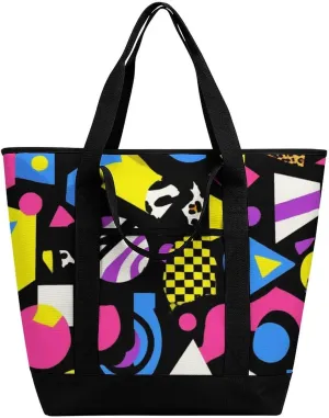 Fashionable Commuter Tote Bag Large Insulated Work Handbag