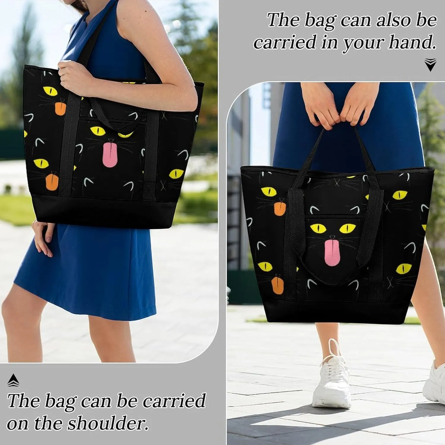 Fashionable Commuter Tote Bag Large Insulated Work Handbag