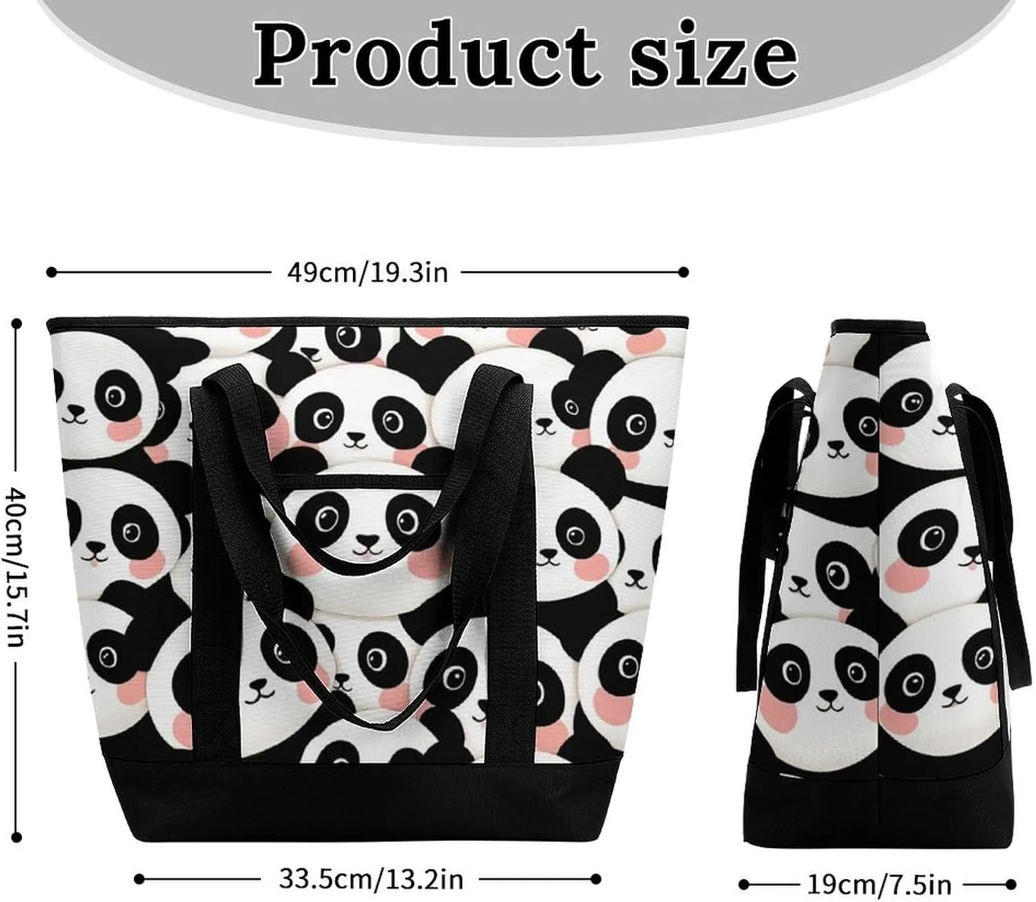 Fashionable Commuter Tote Bag Large Insulated Work Handbag