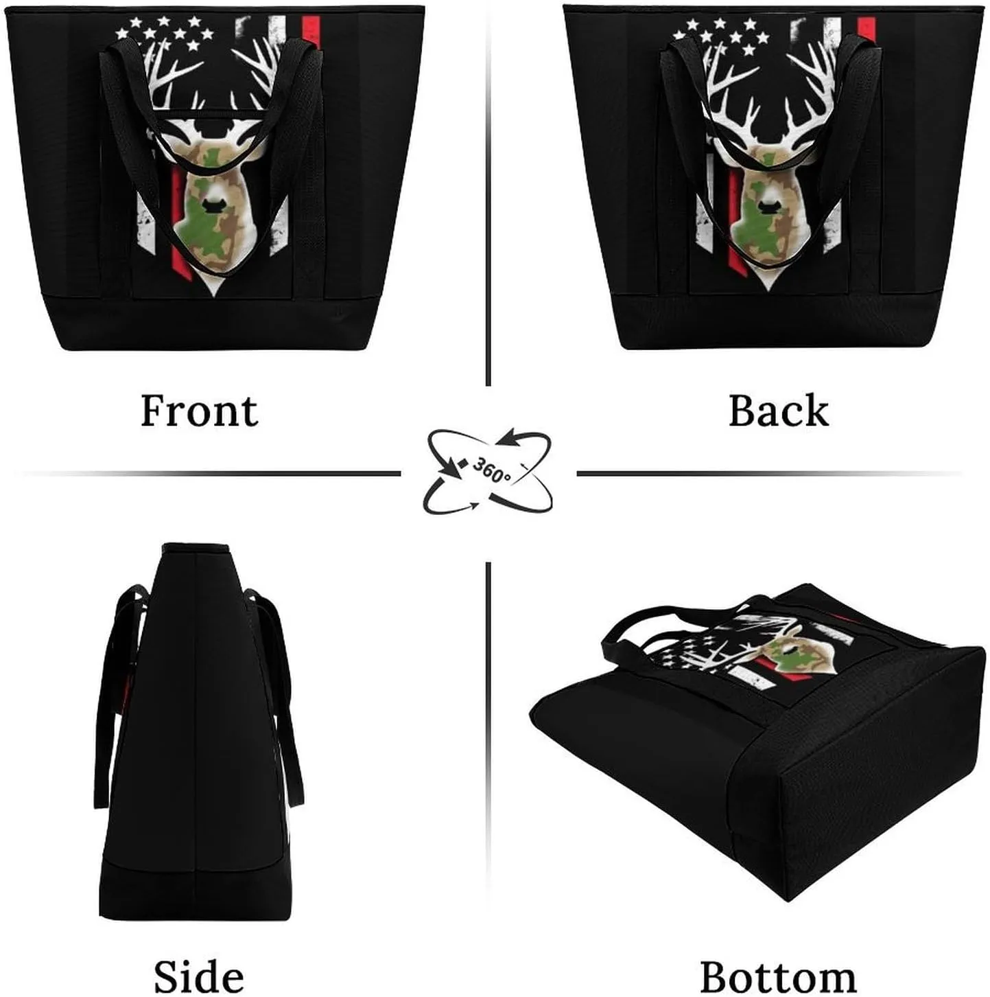 Fashionable Commuter Tote Bag Large Insulated Work Handbag