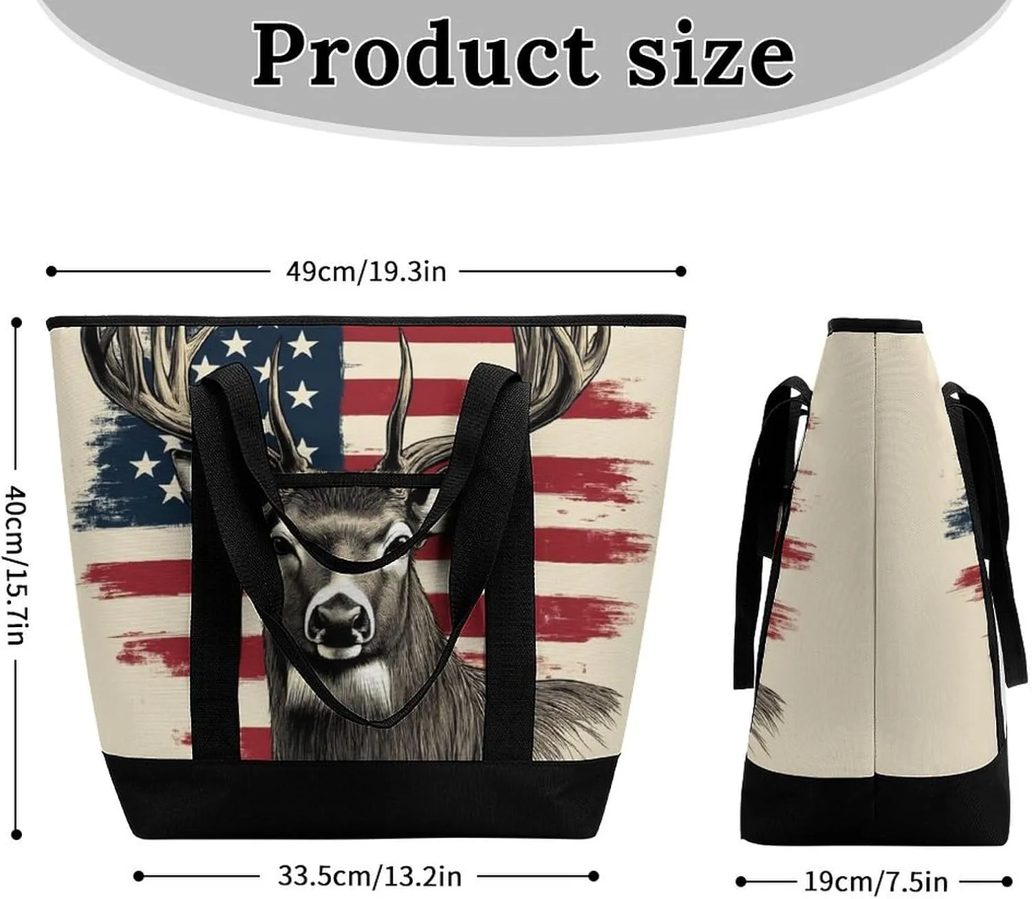 Fashionable Commuter Tote Bag Large Insulated Work Handbag