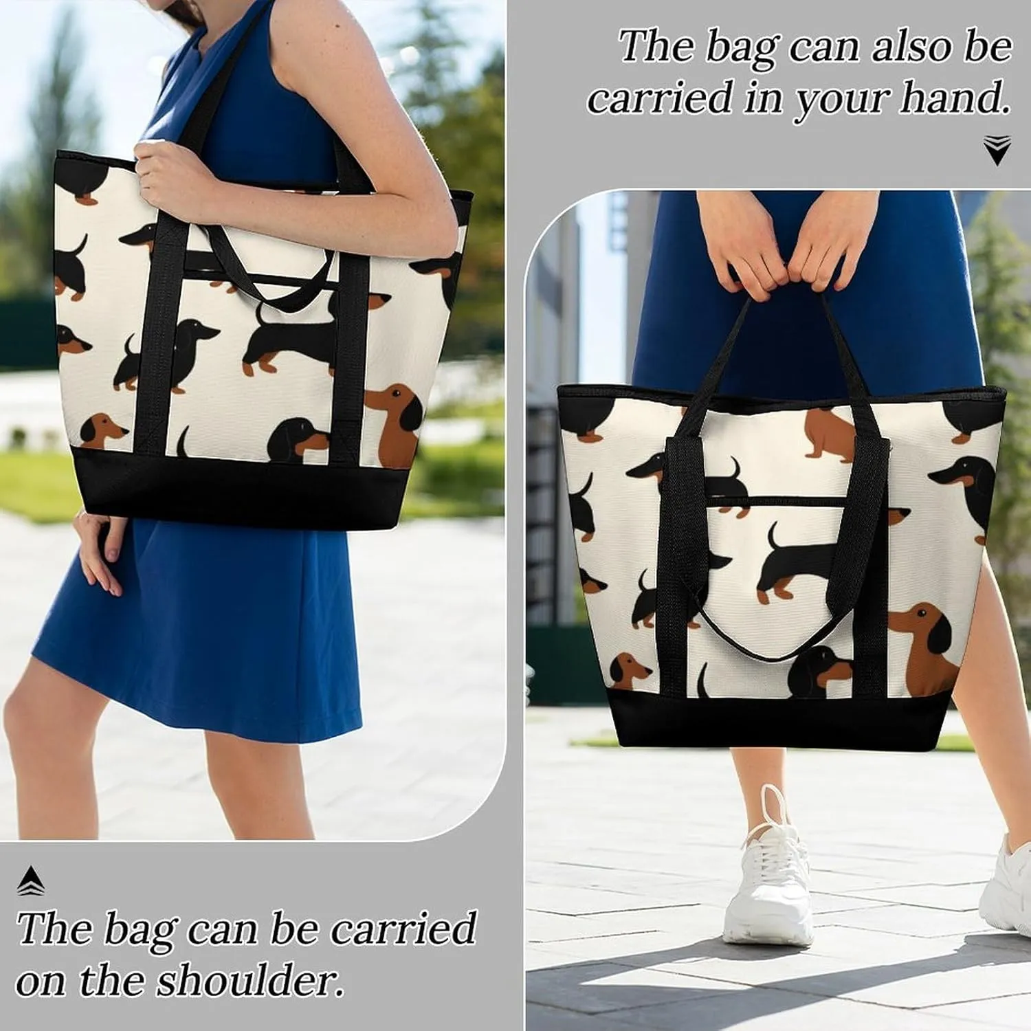 Fashionable Commuter Tote Bag Large Insulated Work Handbag