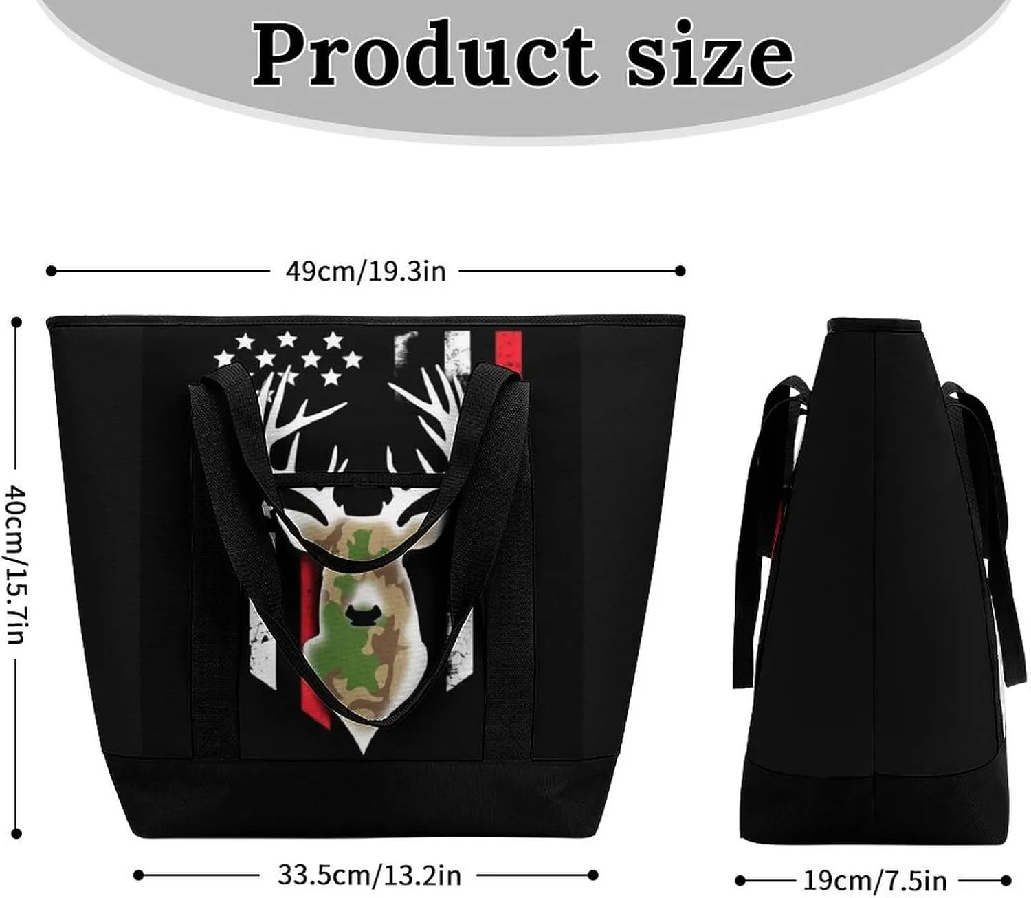 Fashionable Commuter Tote Bag Large Insulated Work Handbag